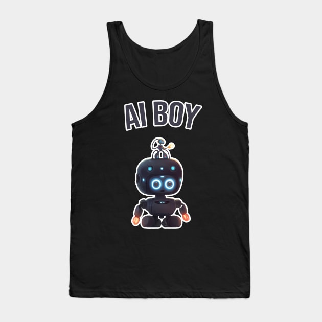 Ai litle robot Tank Top by Aleksandar NIkolic